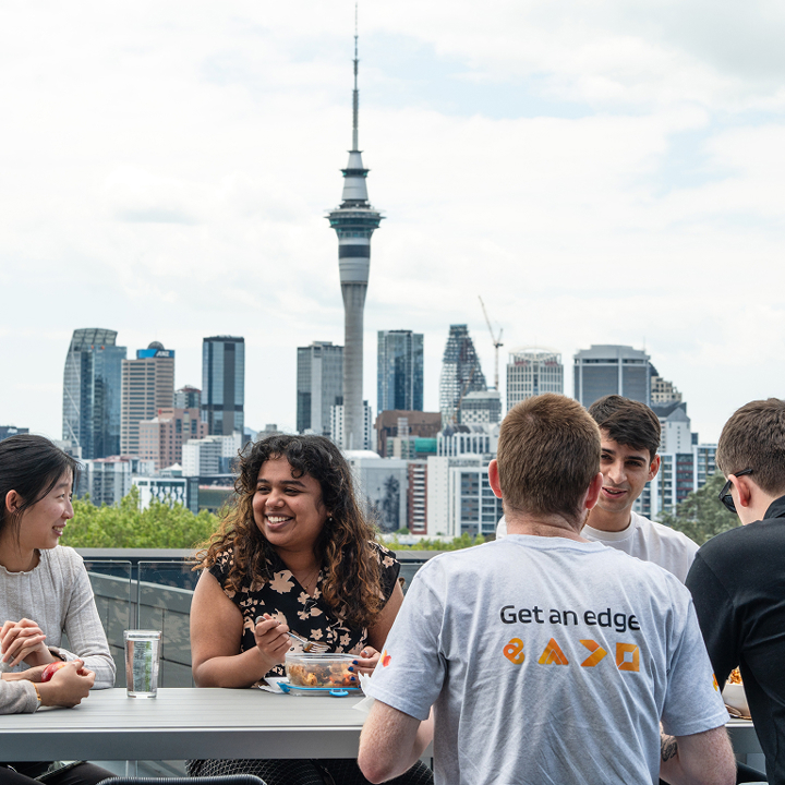 Sandfield team city view from deck