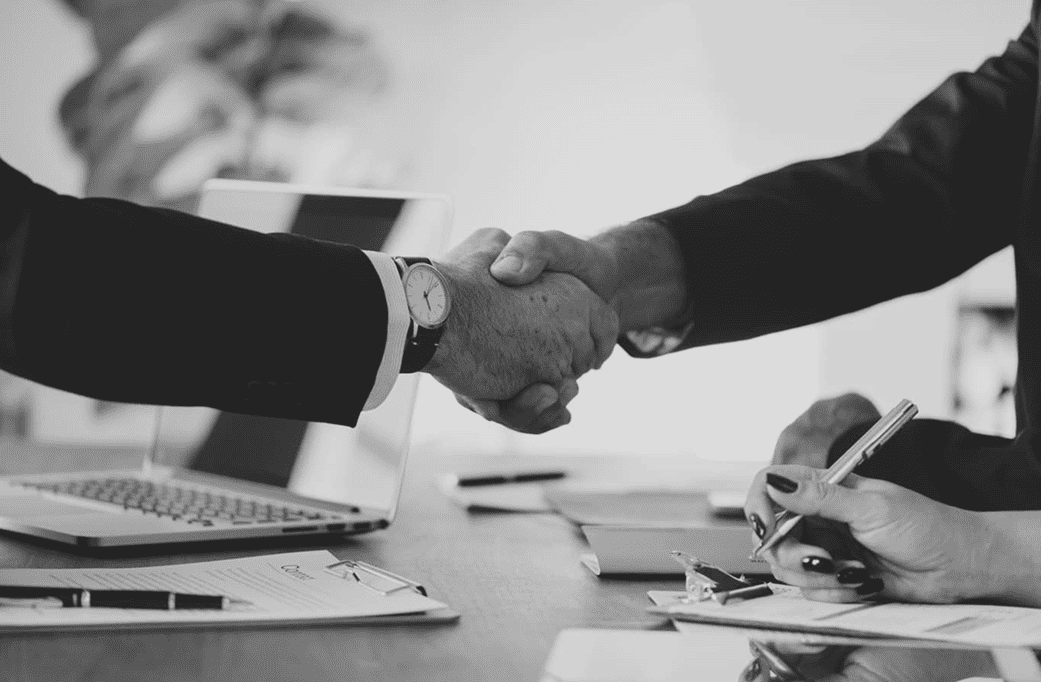 Business handshake