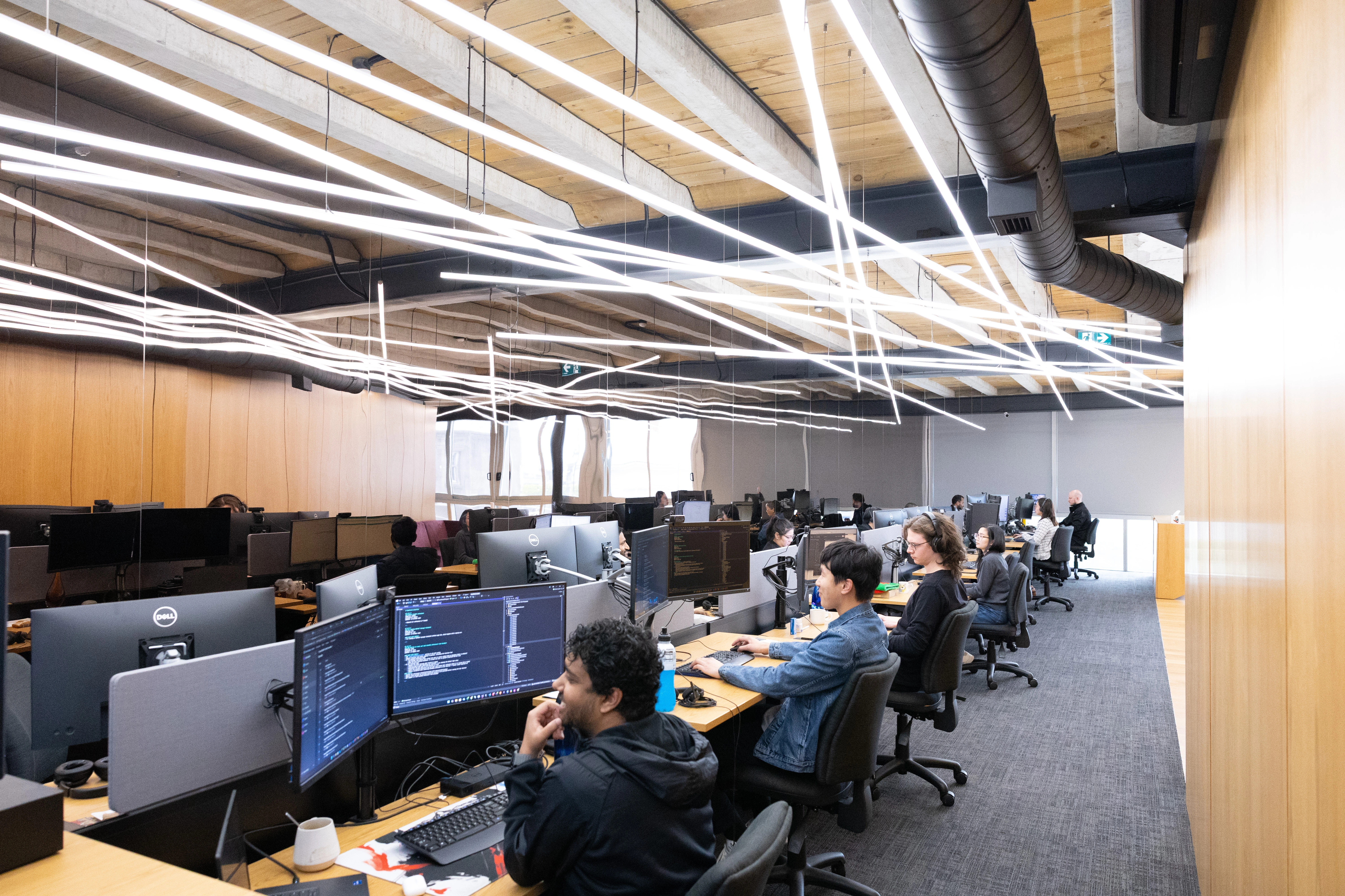 Crossfire team working in the office