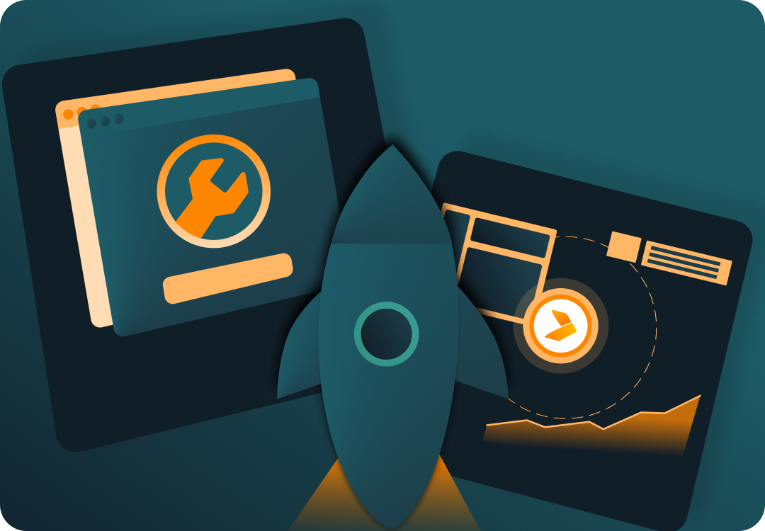 graphic for fast service and support